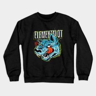 elementalqt wolf Crewneck Sweatshirt